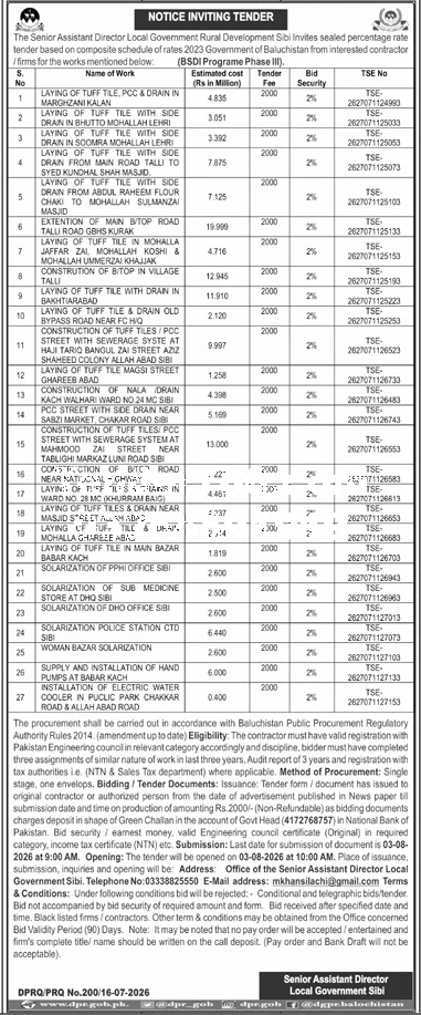Tender Document