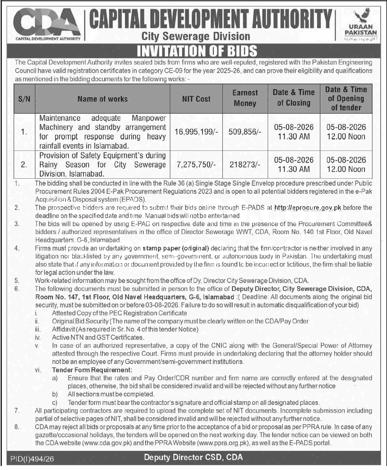 Tender Document