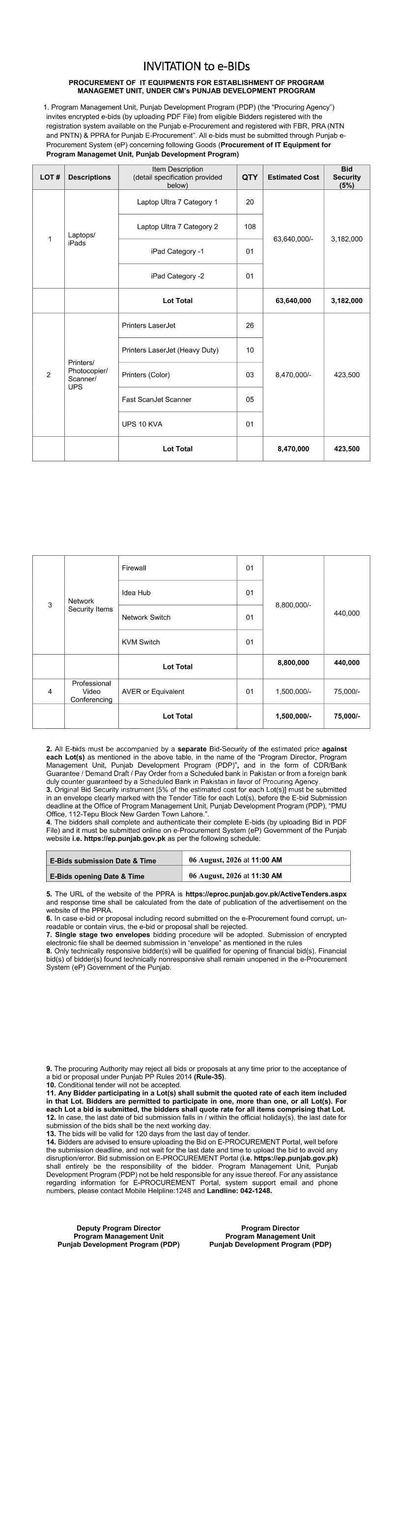 Tender Document