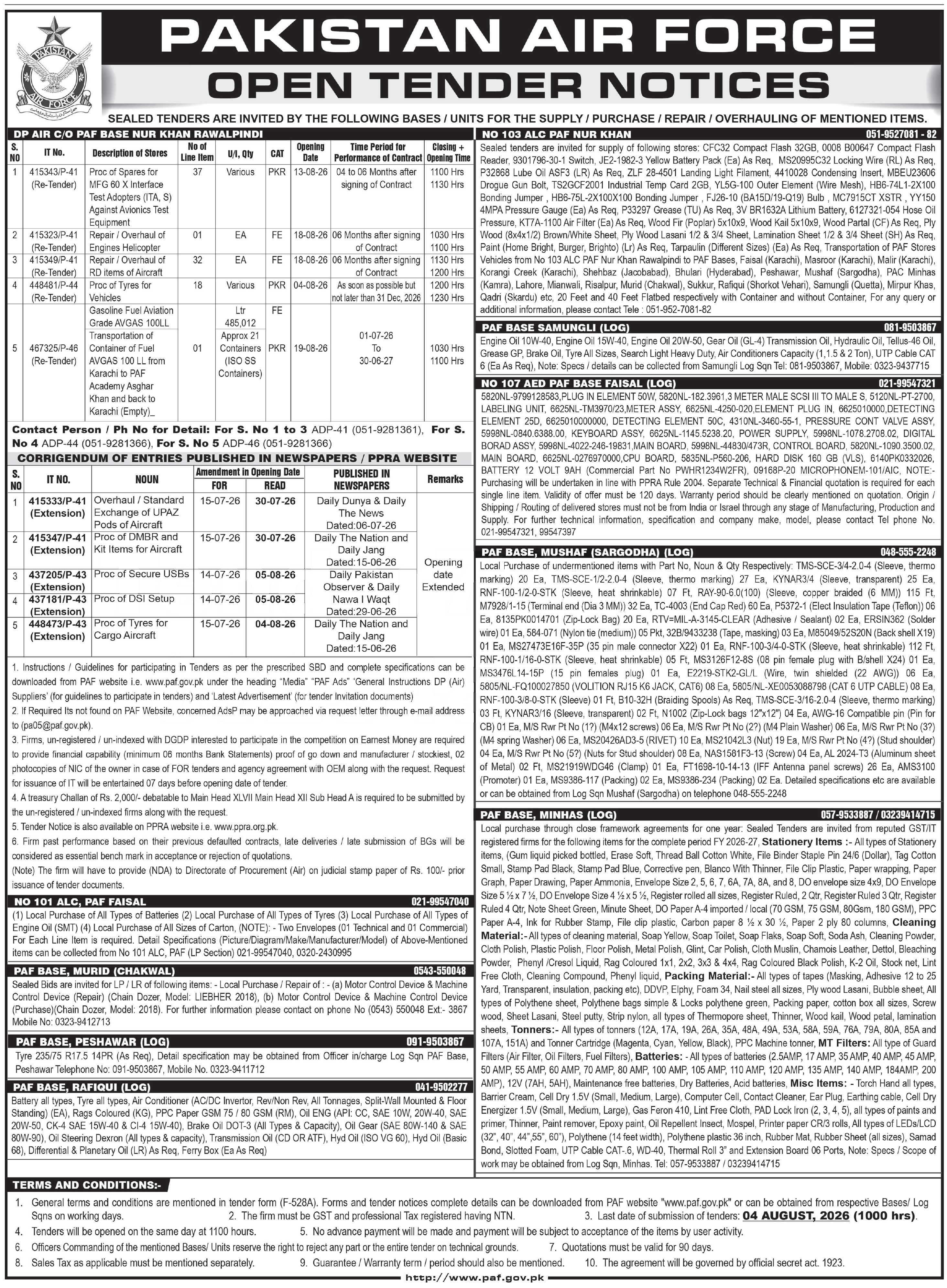 Tender Document