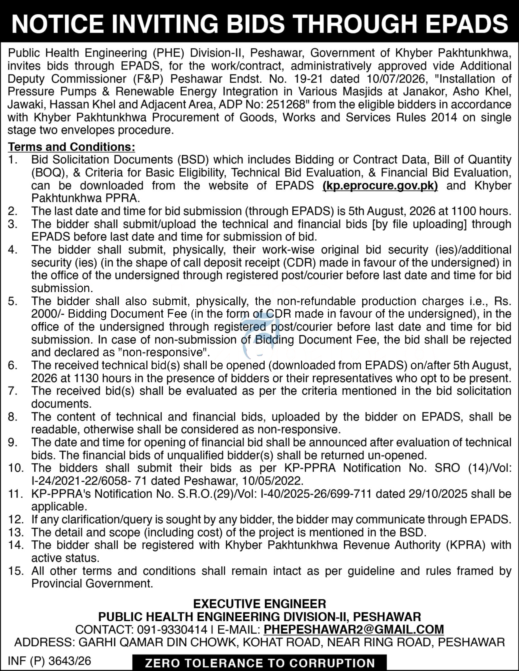 Tender Document