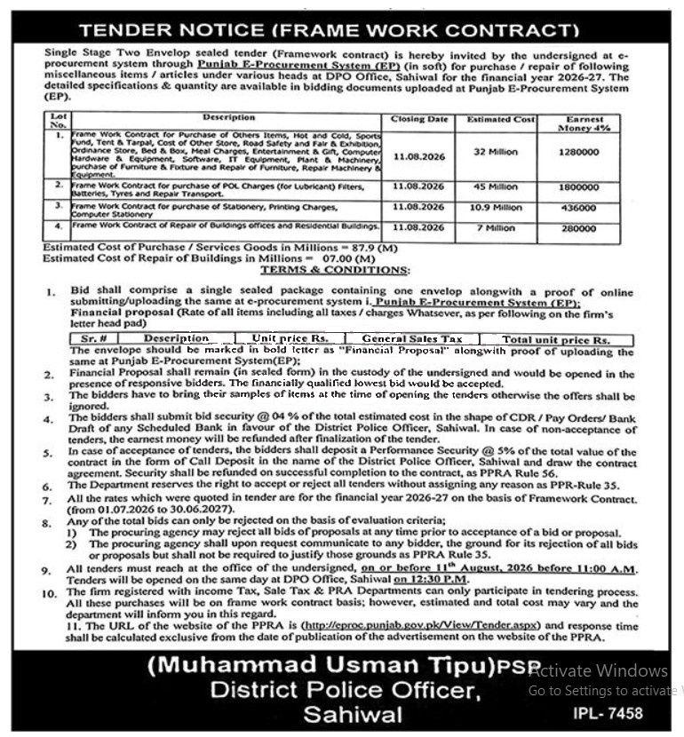 Tender Document