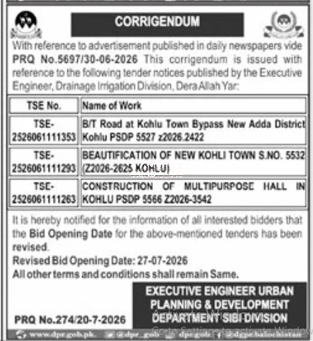 Tender Document
