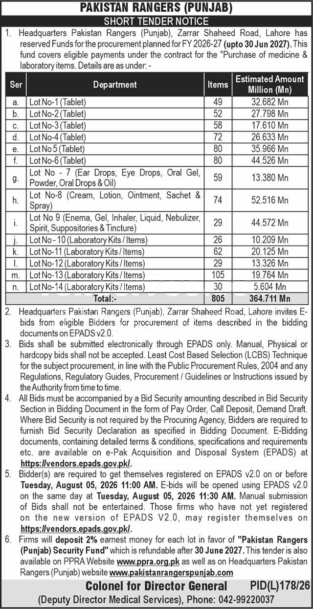 Tender Document