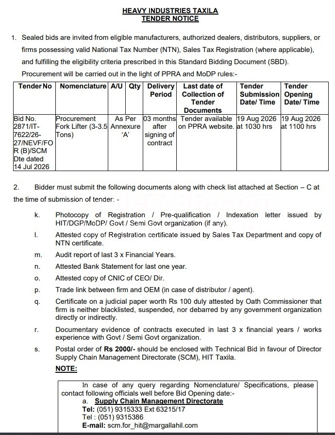 Tender Document
