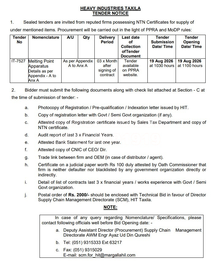 Tender Document