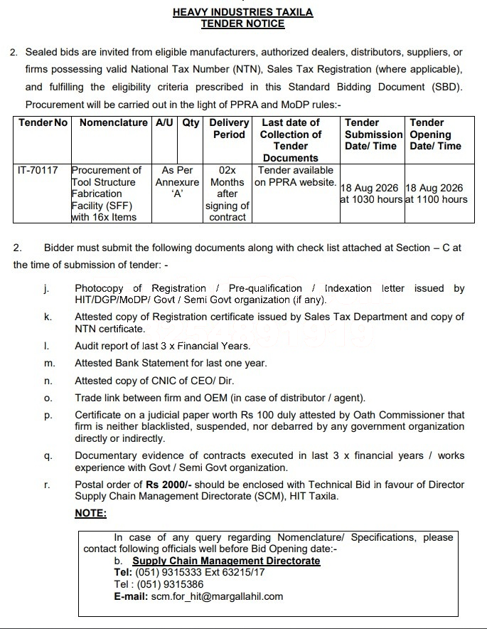 Tender Document