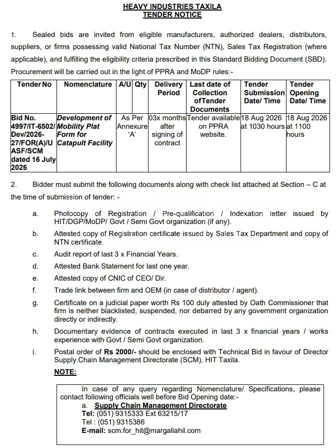Tender Document