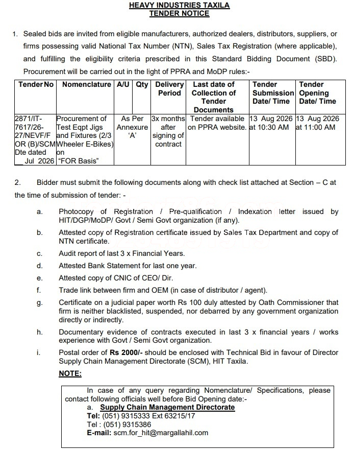 Tender Document