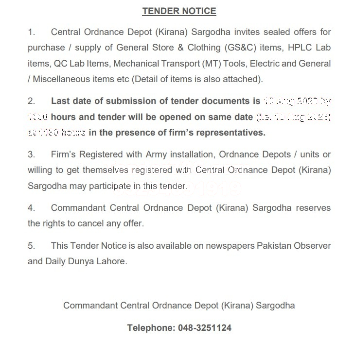 Tender Document