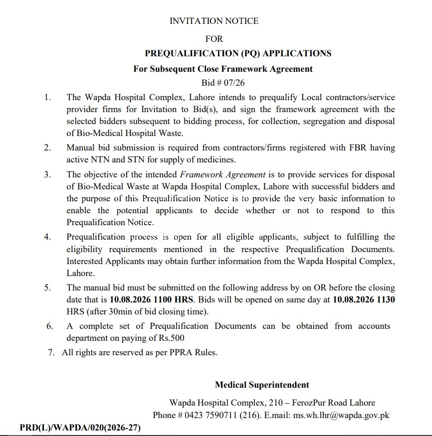 Tender Document
