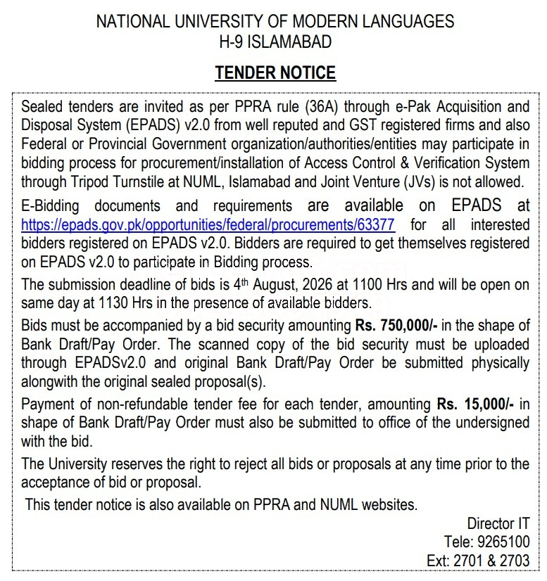 Tender Document