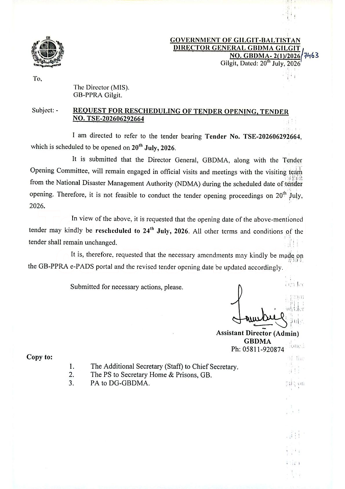 Tender Document