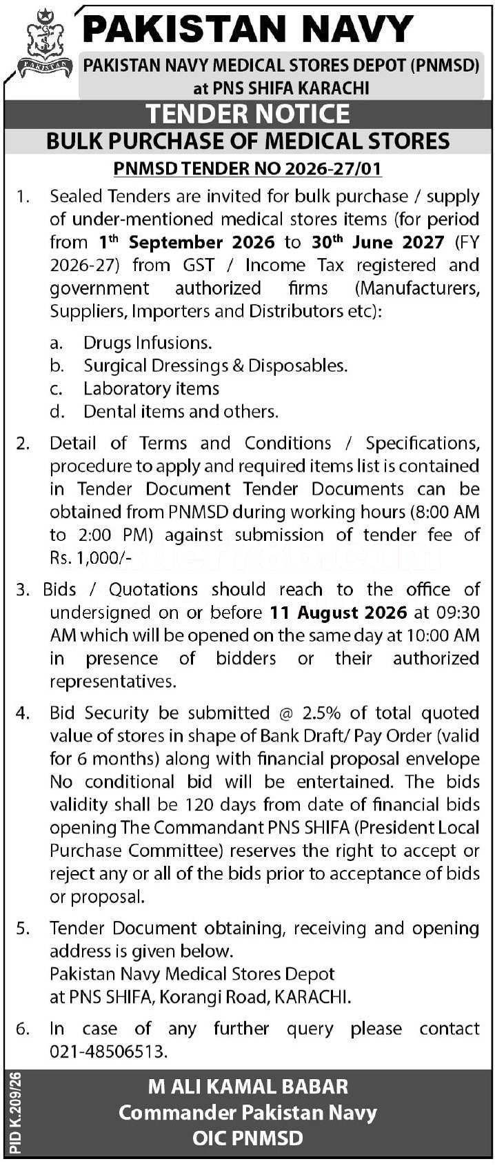 Tender Document