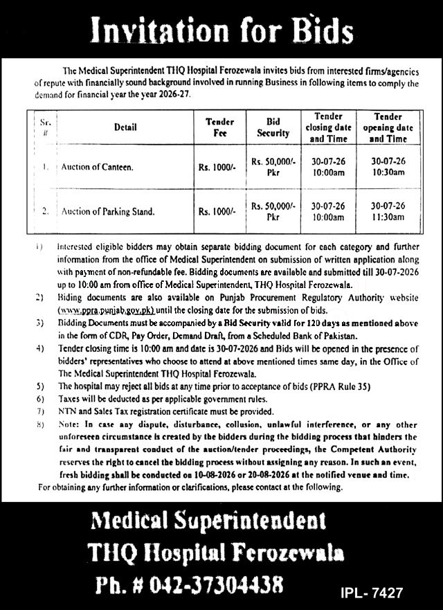 Tender Document