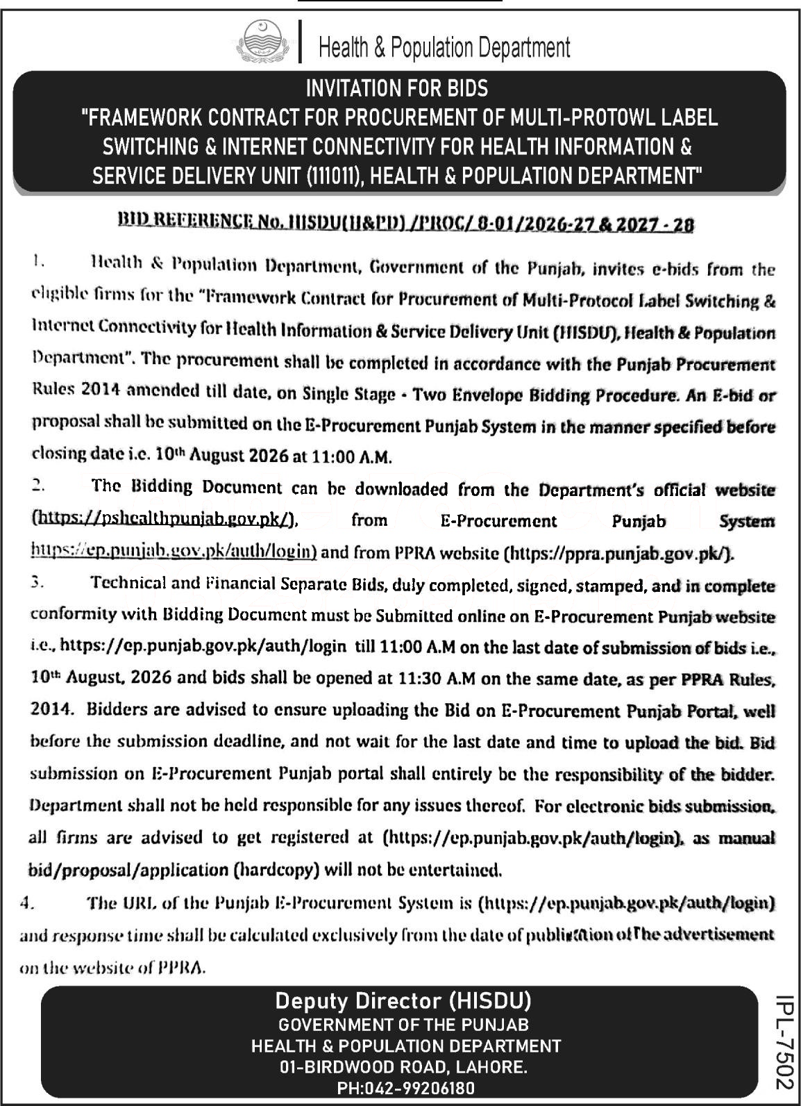 Tender Document