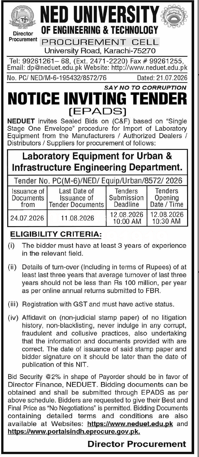 Tender Document