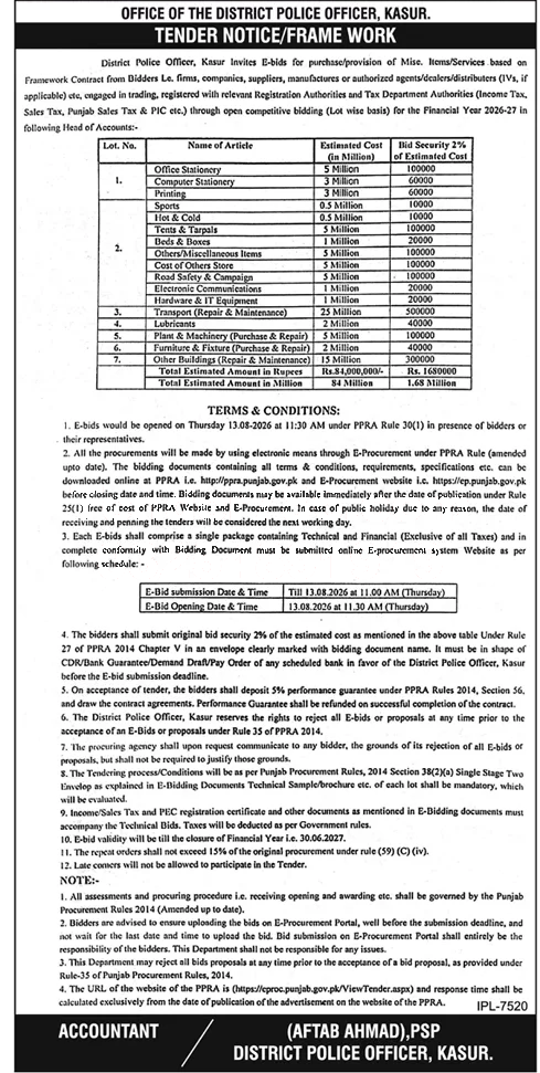 Tender Document
