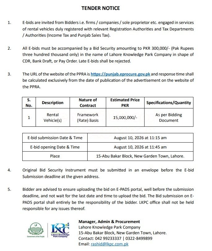 Tender Document
