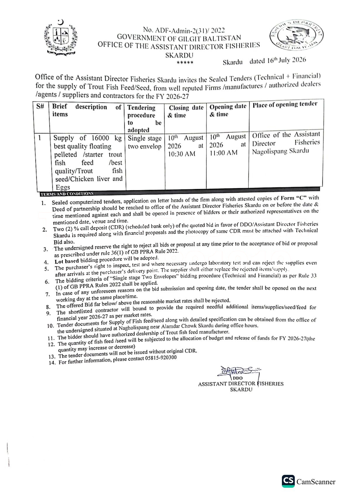 Tender Document