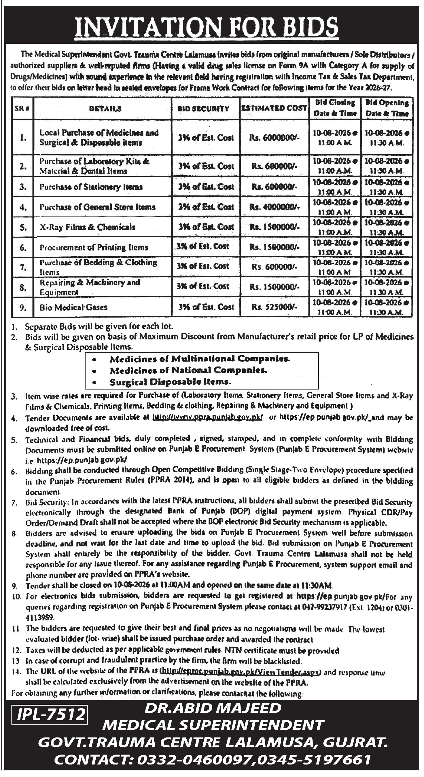 Tender Document