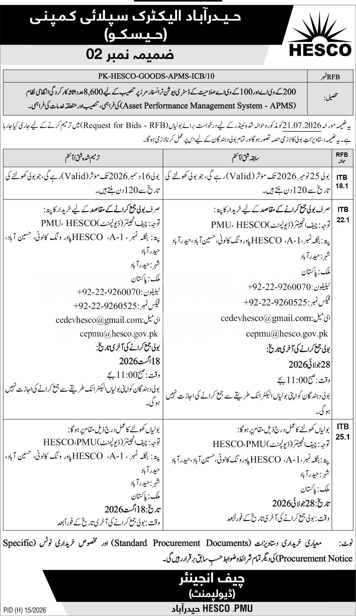 Tender Document