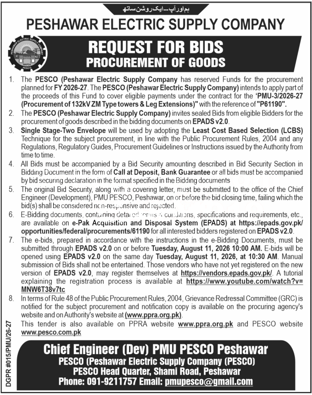 Tender Document