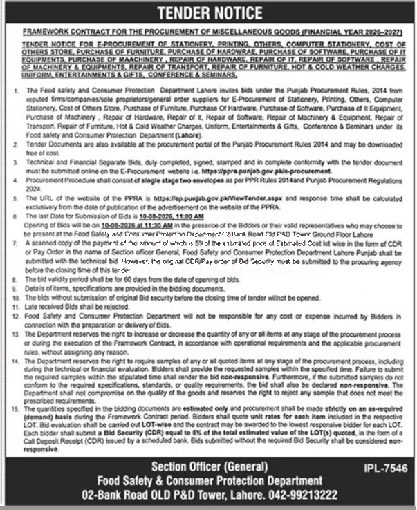 Tender Document