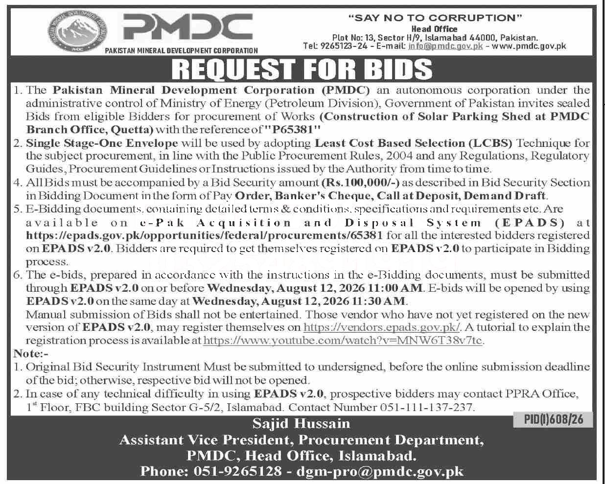 Tender Document