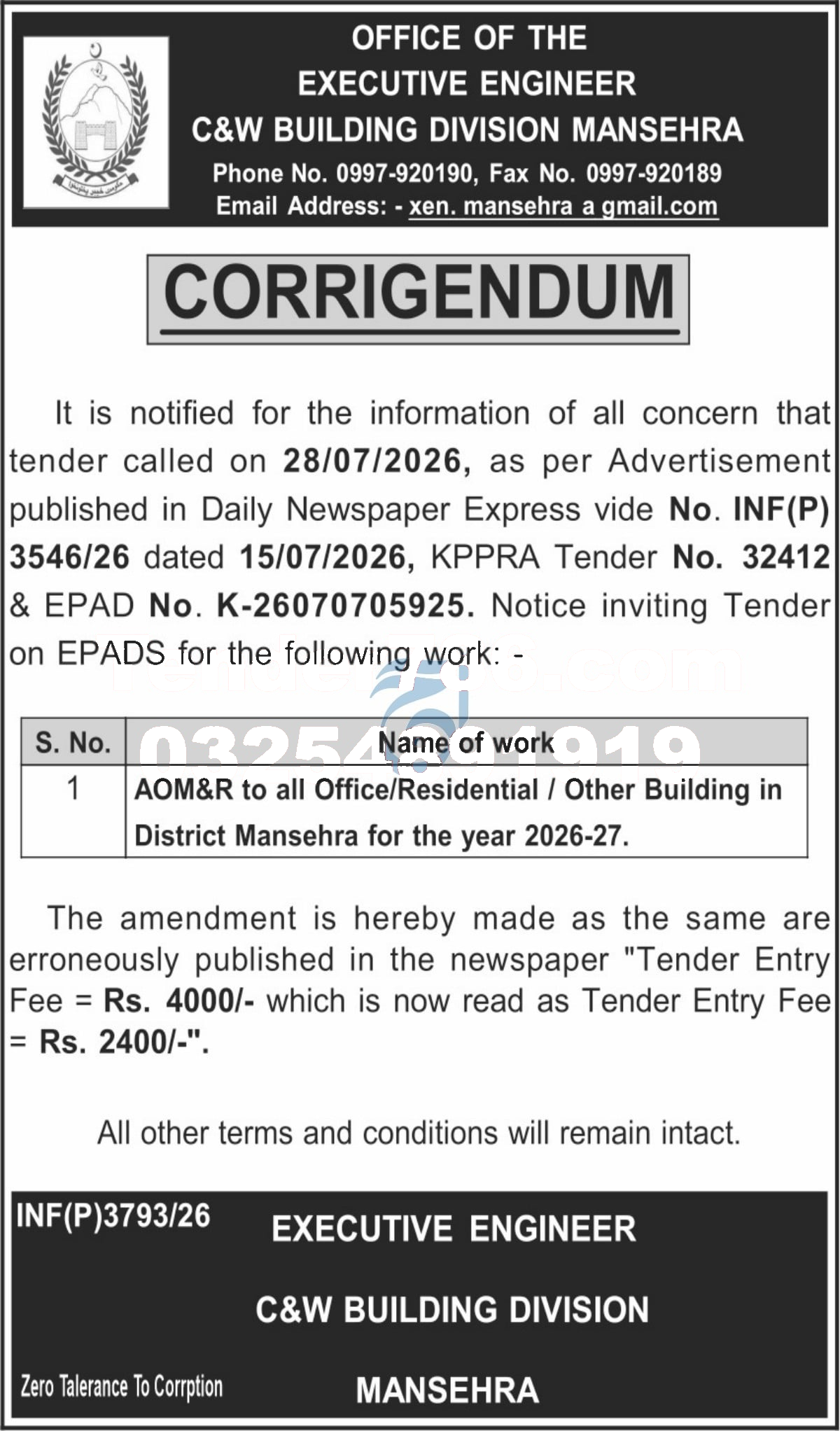 Tender Document