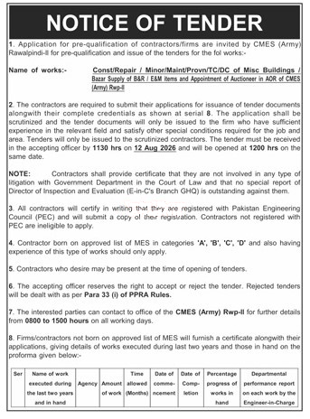 Tender Document