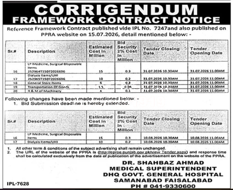 Tender Document