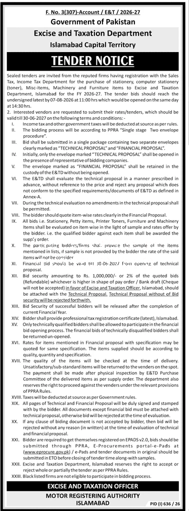 Tender Document
