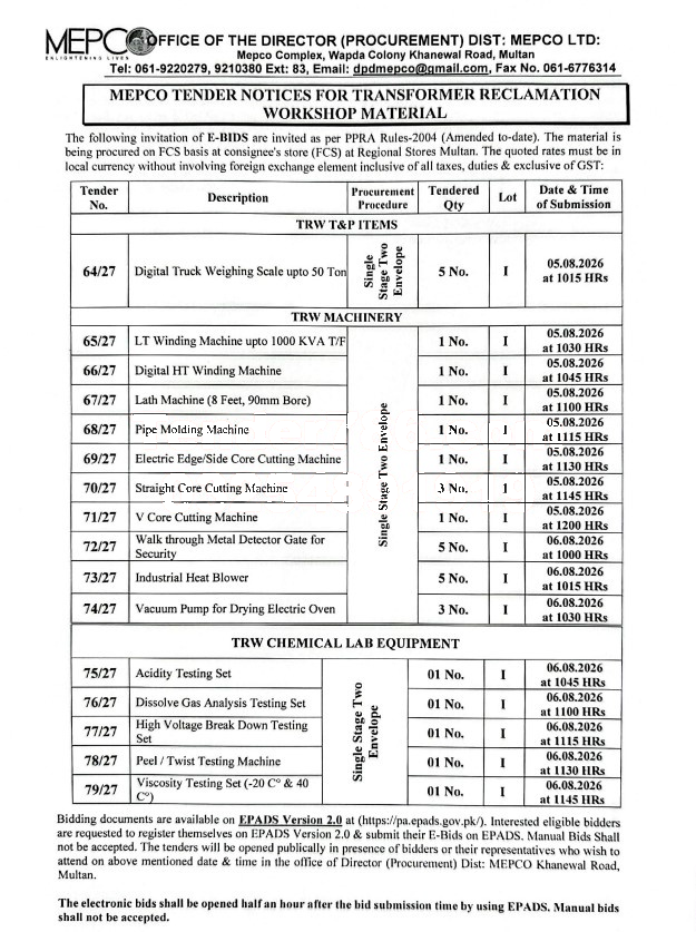 Tender Document