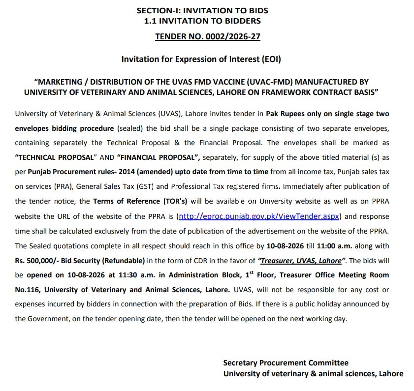 Tender Document