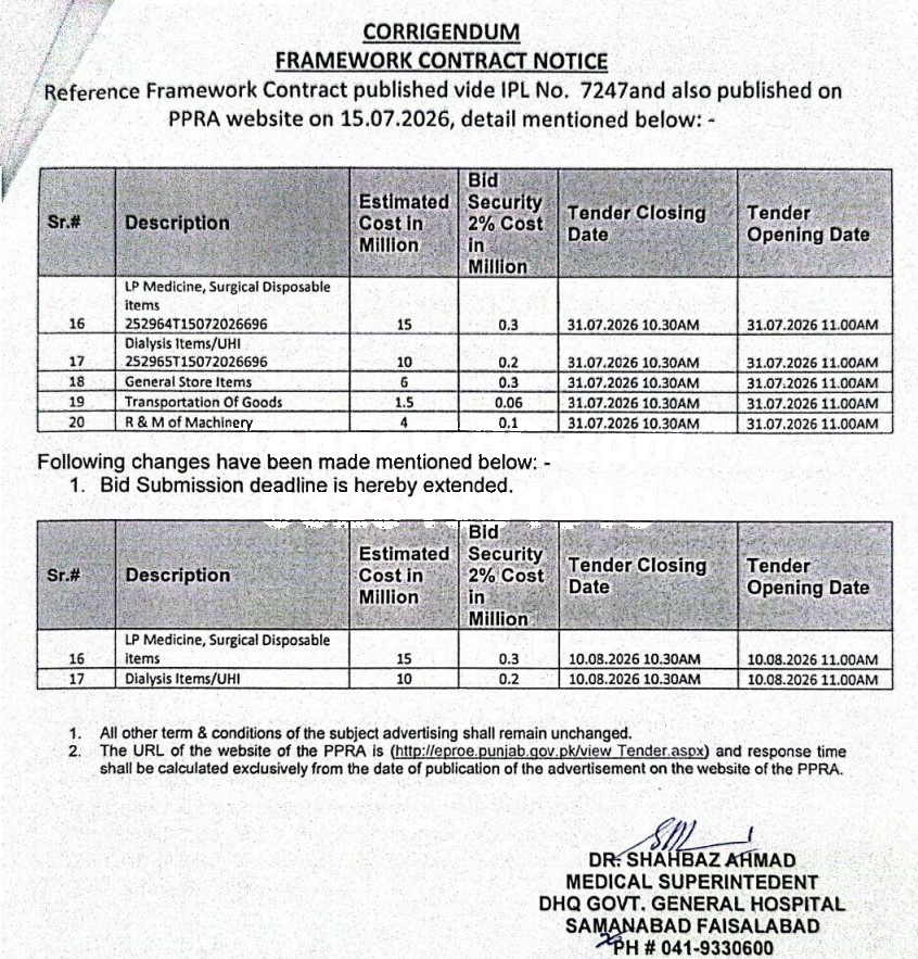Tender Document