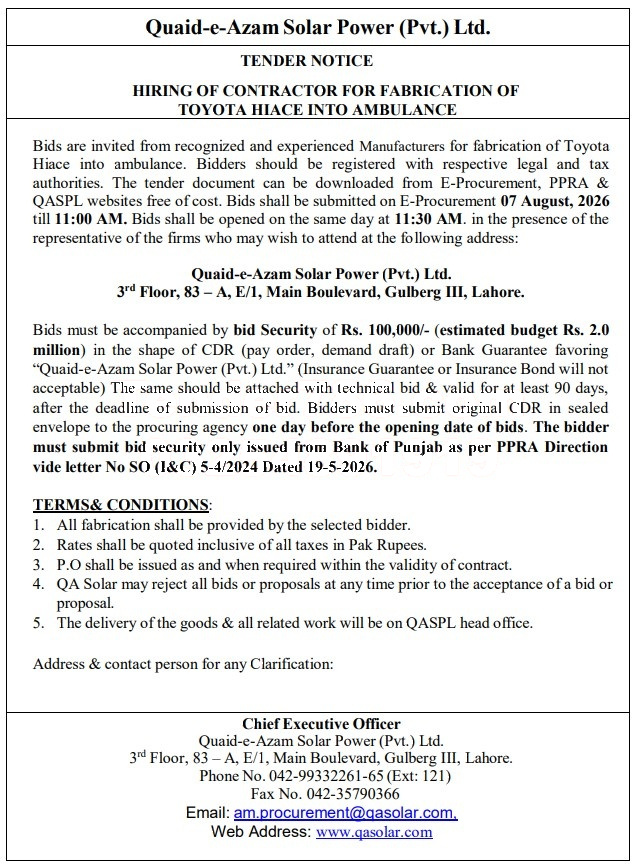 Tender Document
