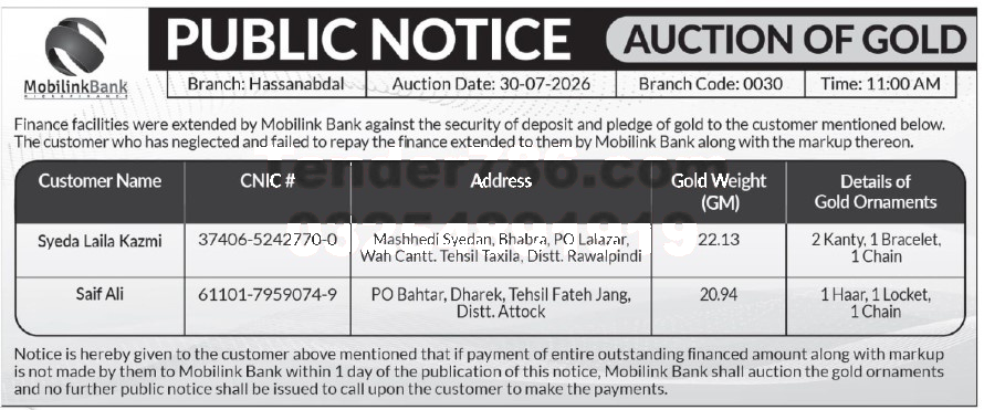 Tender Document