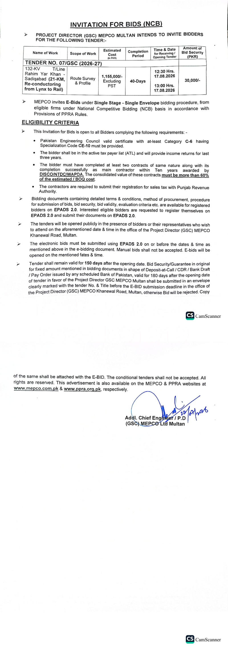 Tender Document