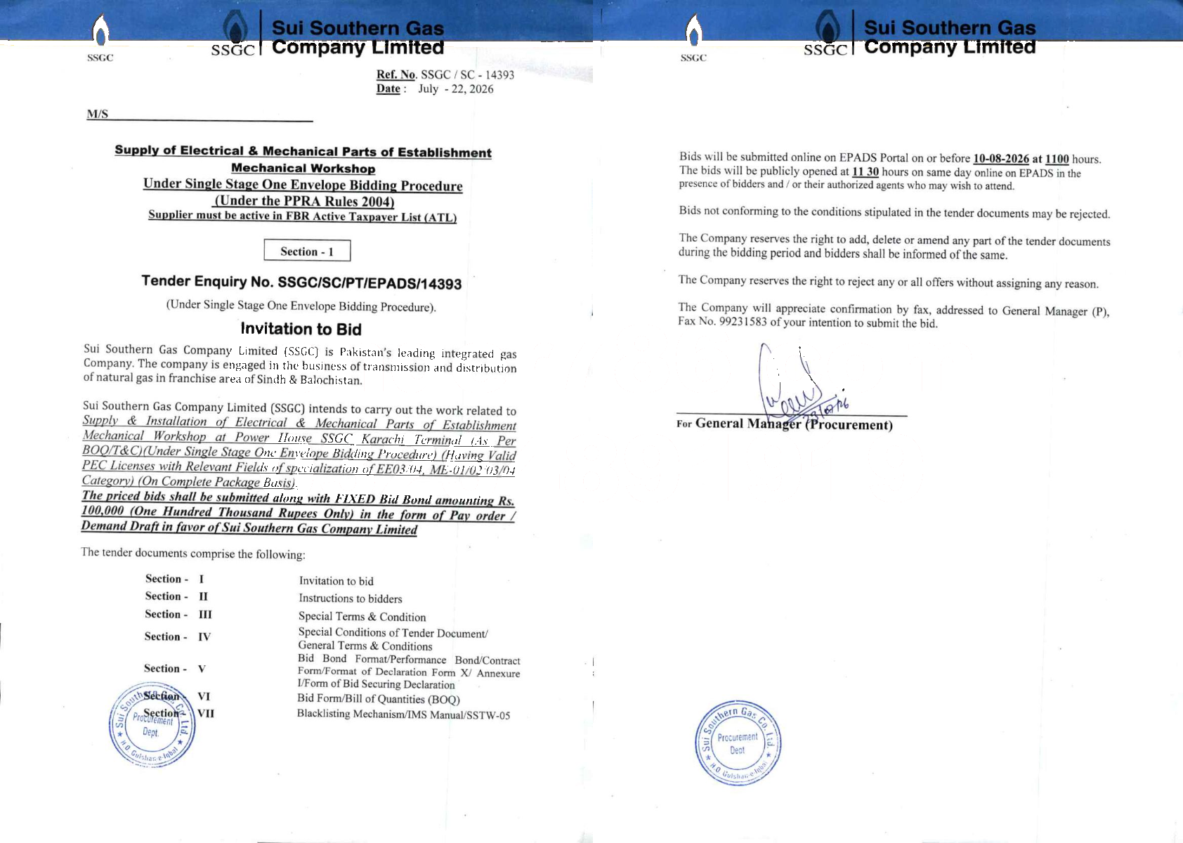 Tender Document
