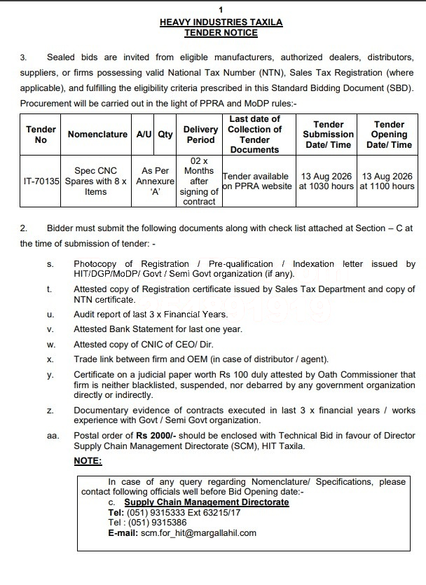 Tender Document