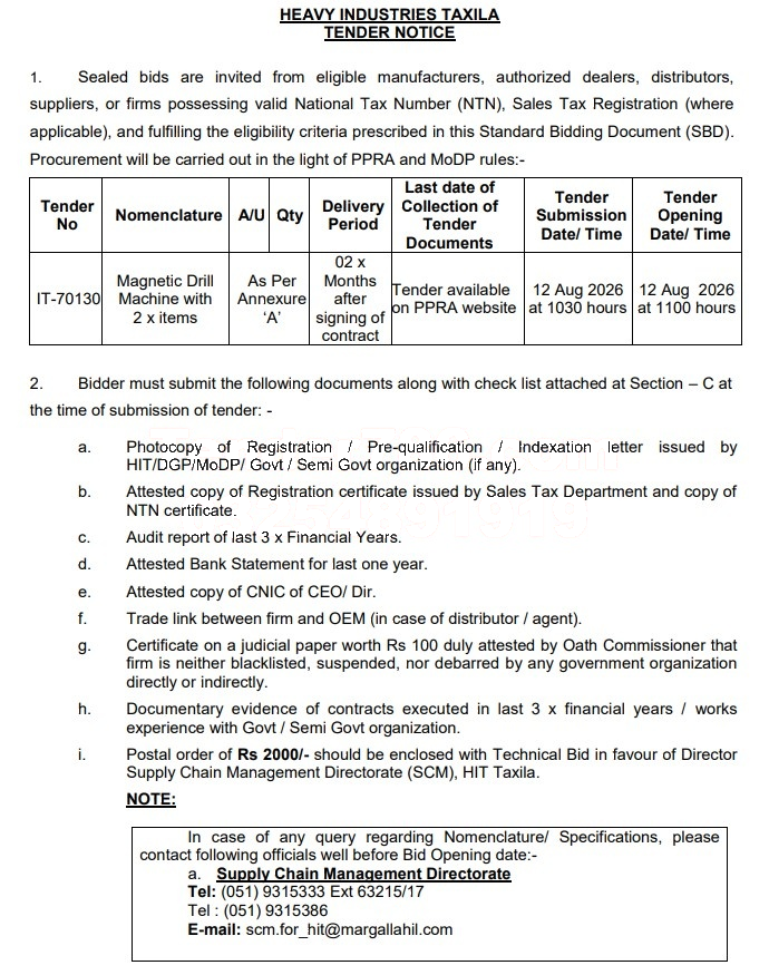 Tender Document