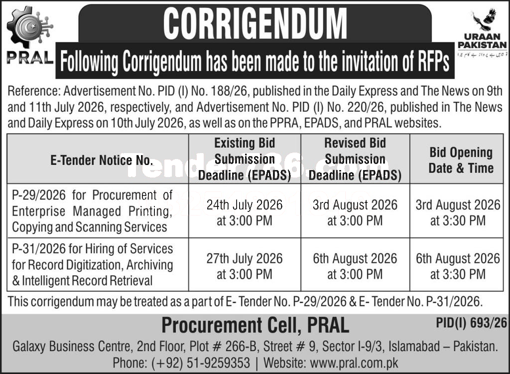 Tender Document