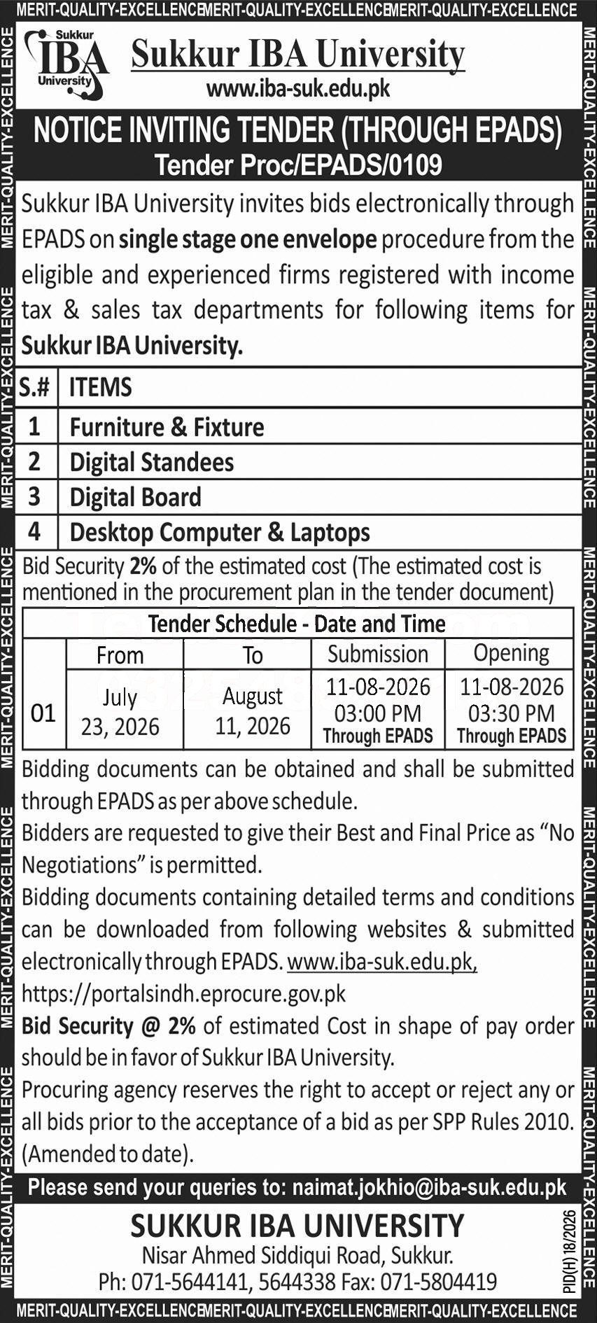 Tender Document