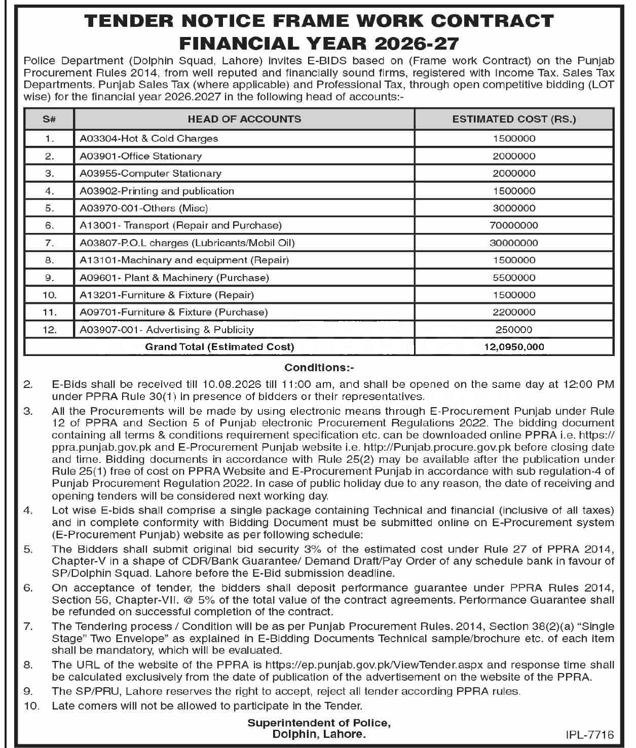 Tender Document