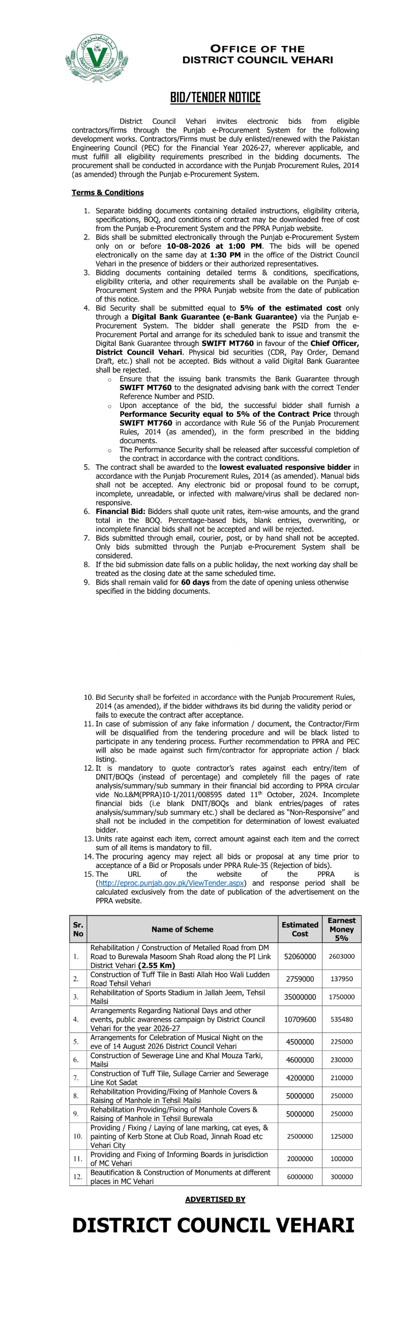 Tender Document