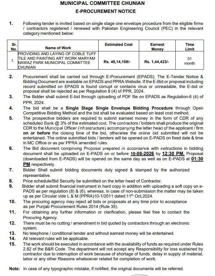 Tender Document