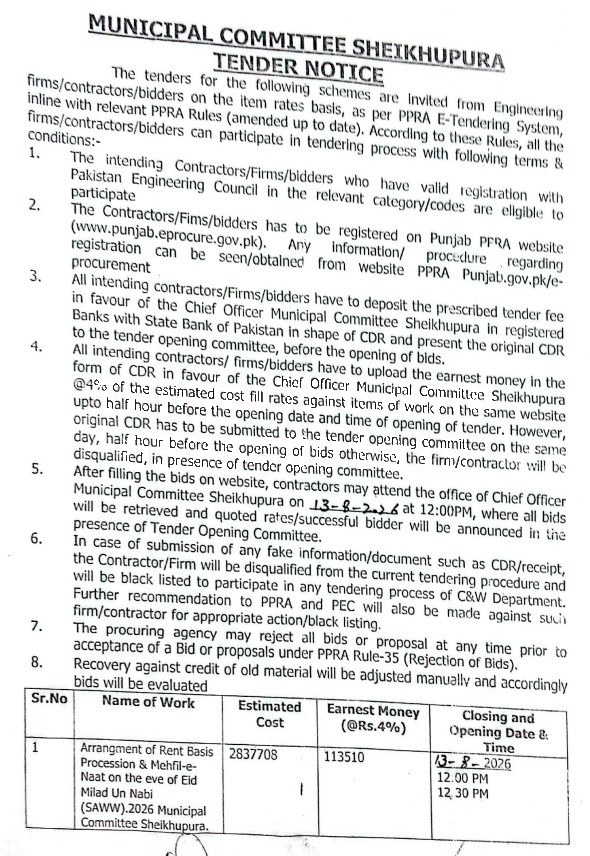 Tender Document