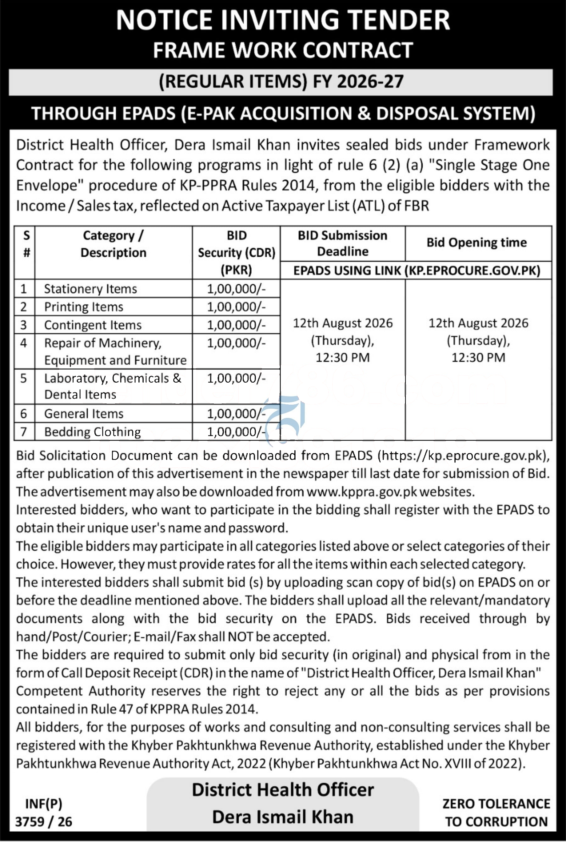 Tender Document