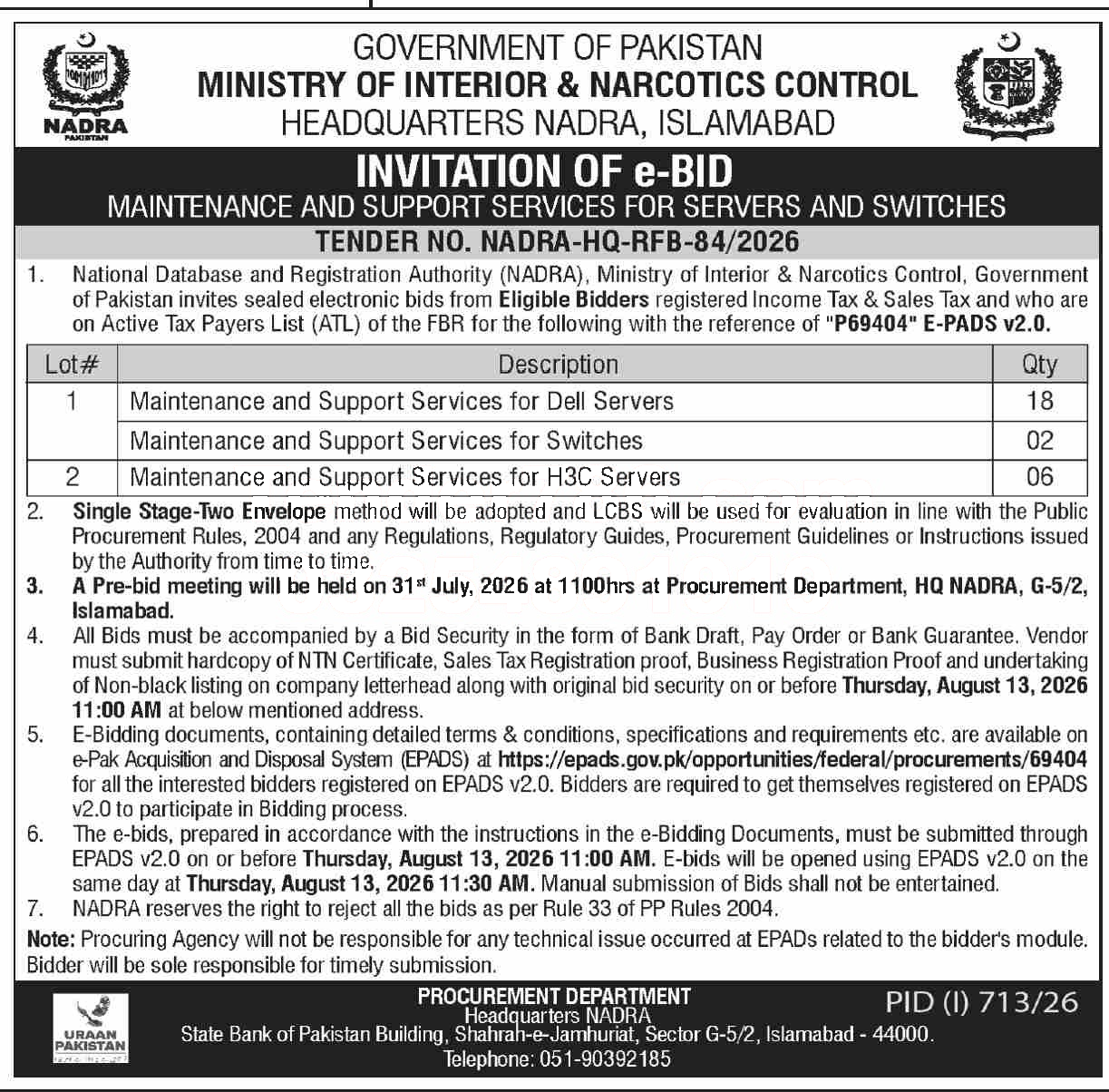 Tender Document